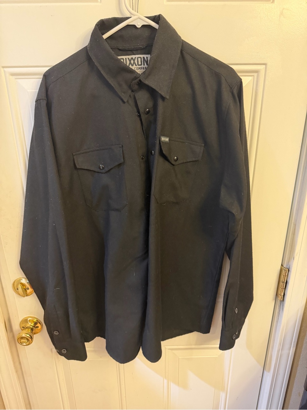 DIXXON Black Button-Front Casual Shirt